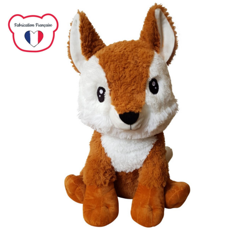 Gaspard the fox - giant plush made in france 50 cm 